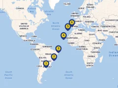 Mapa plavby