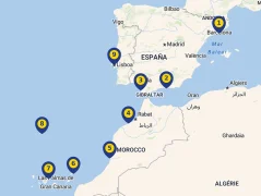 Mapa plavby